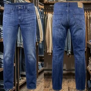 Levi's Premium 541 Athletic Taper Leg Jeans Mens 32x30 Med Dark Wash Dry Cleaned